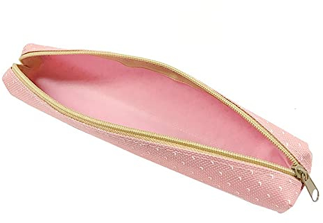 BETOOL Federmäppchen, Bonbonfarben, Stiftehalter, niedlich, schlank, für Kinder, Erwachsene, Schule, Büro, Reisen, 1 Stück, Pink