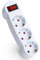 Aigostar Presa Piatto Schuko Tripla,Presa Multipla con Interruttore ed Protezione Bambini,Adattatore 3 prese Universali Standard Tedesco,Bianco