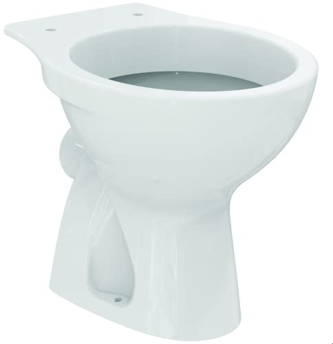 Ideal Standard - Eurovit - Inodoro Independiente de Pared 360 x 500 x 395 mm a Suelo con desagüe de Pared Horizontal, Color Blanco