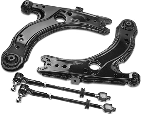 Frankberg 2x Querlenker + 2x Spurstange Lenker Vorne Kompatibel mit A3 8L1 1996-2003 Octavia I 1U2 1U5 1996-2010 B.o.r.a 1J2 1J6 1998-2013 Golf IV 1J1 1J5 1997-2006 Replace# 1J0407151B