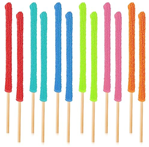 Microfiber Hand Dusters Washable Dusting Brush,12 Pcs Microfiber Detail Duster Sticks Mini Dusters Crevice Cleaning Tool for Gap Dust Cleaner for Car Vent/Blind/Fan/Air Conditioning/TV
