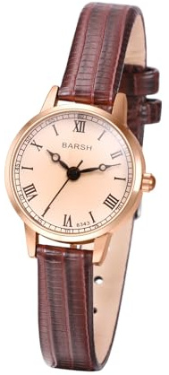 JewelryWe Uhren Damen Leder Diamant: Glitzer Strass Analog Quarz Armbanduhr Frauen Mädchen Leder Armband Uhr mit Regenbogen Bunten großen Arabischen Zahlen Zifferblatt