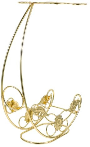 Cabilock Upside down Wine Glass Rack Iron Stemware Holder Wine Cup Drying Rack for Kitchen Bar Counter Display