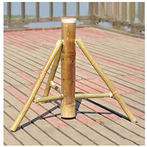 2 m/6,5 ft Bambus-Strandschirm, wasserdichter Sonnenschutz für den Garten, runder Schirm aus Ölpapier für die Außenterrasse eines Villenrestaurants (Basis) ()