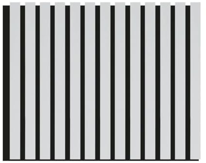 Panneaux décoratifs acoustiques pour murs, panneaux muraux design effet bois, panneaux sonores pour plafond 60 x 275 cm (1,65 m²) (blanc)