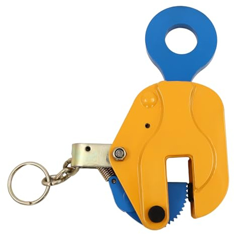 1T Sheet Metal Lifting Clamp, Heavy Duty Plate Clamp, Carbon Steel Lifting with Jaw Opening 0-0.79 Inch for Vertical Lifting Transporting of Materials