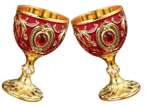 MUELODSIC Bicchieri Da Liquore Retrò 30 Ml in Vetro, Tazze Compatte Per Whisky e Cocktail, Set Da 2 Pezzi Per Uso Domestico e Feste, Design Vintage Resistente Senza Deformazioni