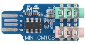 MusRock Mini-CM108 Carte son USB externe pour ordinateur portable Aucun pilote nécessaire Plug and Play