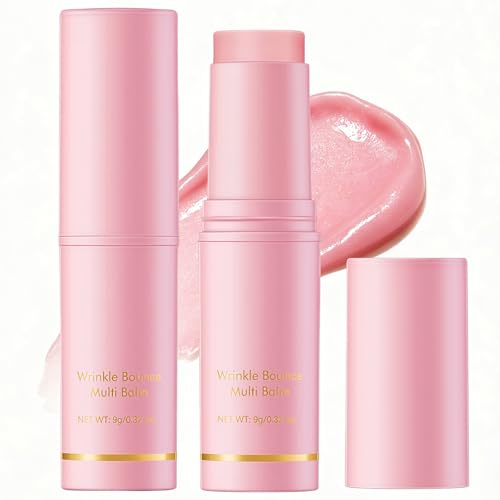 2 PCS Wrinkle Pure Collagen Wand for Face - Moisturizing Balm Stick for Face Lips Eyes, Anti-Aging, Fine Lines Treatment