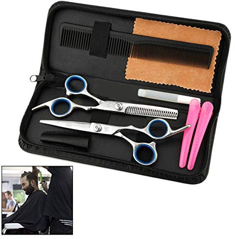 Xrten Tijeras de Peluquería Tijeras de Barbero Profesional para Cortar el Cabello, 6 Pulgadas