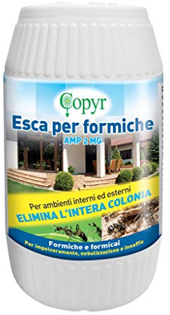 COPYR P.B.K Piretro Insetticida Antiformiche E Scarafaggi per La Casa Ed Il Giardino, A Bassa Tossicità E Ad Azione Rapida, in Polvere, 400 gr