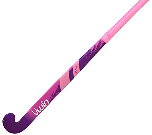 New 2020 Uwin TS-X Hockey Stick - Wooden Hockey Stick - 28-37.5 - (Pink, Silver, Blue) (Pink/Purple, 30)