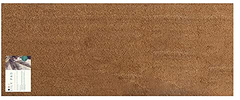 LP Long Coir Doormat - Extra Long Size 125 x 55cm - Double Doormat for French Doors - Indoor & Outdoor Sheltered Use Welcome Mat
