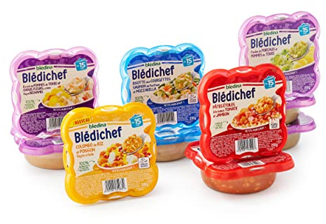 Blédina Blédichef - 10 petits plats pour bébé - Dès 15 Mois - 5 recettes - 250g (Pack de 10)