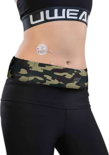 Dia-BellyBand - DiabetesbŠlte fšr insulinpump med slangšppningar - Fšr barn och vuxna med diabetes. Perfekt fšr sport och resor. (XS (62-72 cm))