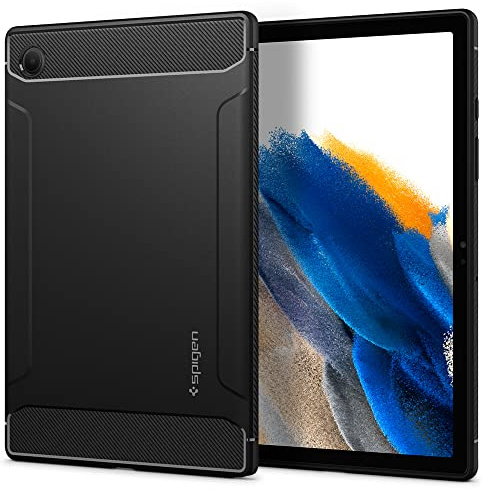 Spigen Cover Rugged Armor Compatibile con Samsung Galaxy Tab A8 10.5 Polici (2022) - Nero