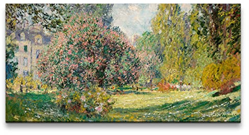 Paul Sinus Remaster 120x60cm Claude Monet Impressionismus weltberühmtes Wandbild The Parc Monceau