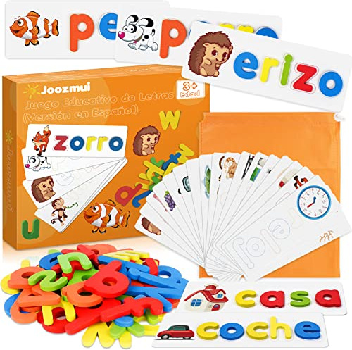 Joozmui Juegos Educativos Niños 3 4 5 6 7 8 Años, Juguetes Niños 3-8 Años (Versión en español)