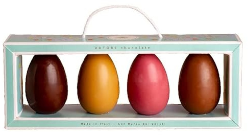 Ovetto Pasquale al Cioccolato Bianco e Lampone- Senza Glutine - 240 g - Autore Chocolate