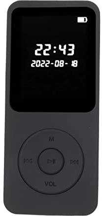 Bluetooth 5.0 MP3 Player, Tragbarer Digitaler MP3 MP4 Player mit 1,77 Zoll Bildschirm, Musik Player in HiFi Klangqualität, Unterstützt E Book, UKW Radio, Sprachaufzeichnung (Ohne Speicherkarte)
