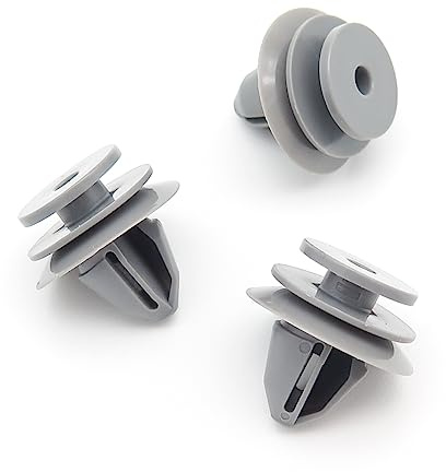 VVO Fasteners Plastic Side Skirt, Sill Moulding Cover Trim Clip, Grey (Pack of 10)