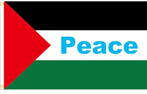Wudaizhi 90 * 150 Cm Palestina Bandiera in Poliestere Pace Bandiera Palestinese per Patio Ingresso Giardino Cortile Decorazione per La Casa Sfilata Bandiere