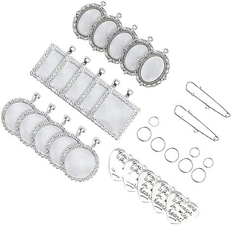 IWOWHERO 1satz Foto Charms Für Hochzeitsbouquets Personalisierte Broschen Für Erinnerungsfotos Mit Schmuckzubehör Für Kreative Anlässe Wie Abschlussfeier Und