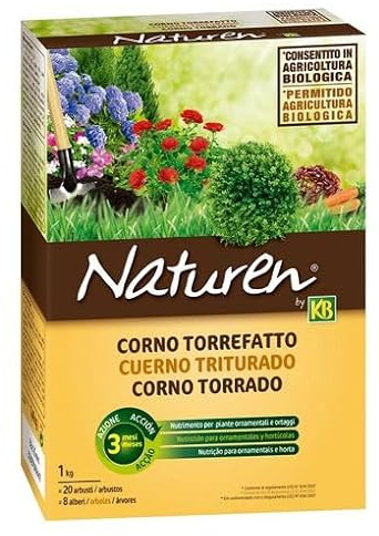 Peyca Abono con cuerno triturado para frutales, arbustos, césped y huerto 1kg - Naturen