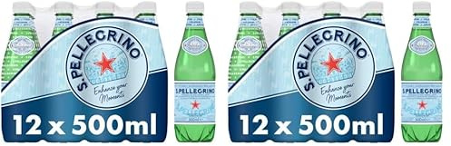 San Pellegrino Sparkling Natural Mineral Water 12x500ml (Pack of 2)