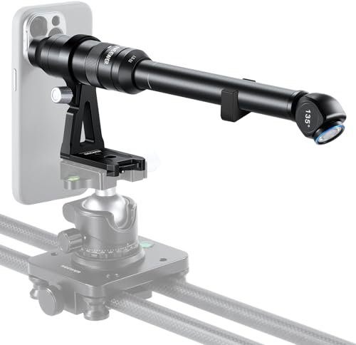 NEEWER Objectif de sonde Macro 135° 18 mm 2X avec Filetage de 17 mm pour Enregistrement vidéo de téléphone Portable, pour Cage de téléphone Neewer/étui de téléphone avec Adaptateur d'objectif de 17