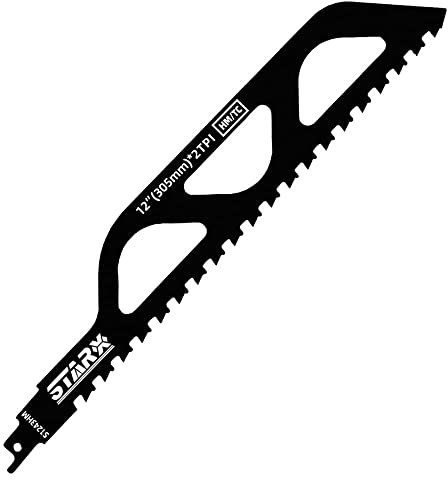 Jrifedptry Lama per sega alternativa, in carburo di tungsteno, per tagliare calcestruzzo poroso, fibrocemento, mattoni, 305 mm