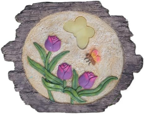 Trittsteine ​​für den Außenbereich, Trittsteine ​​für den Garten, Pflastersteine, Garten-Trittsteine ​​für den Außenbereich, runde Trittsteine, dekorative Gartensteine, Trittsteine, Modellierung von B
