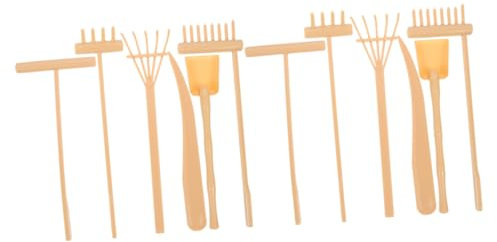 DIYEAH Miniature Rake Set 2 Pack of Desktop Table Rake Tools for Sand Trays Zen Garden Supplies Easy to Use and Store