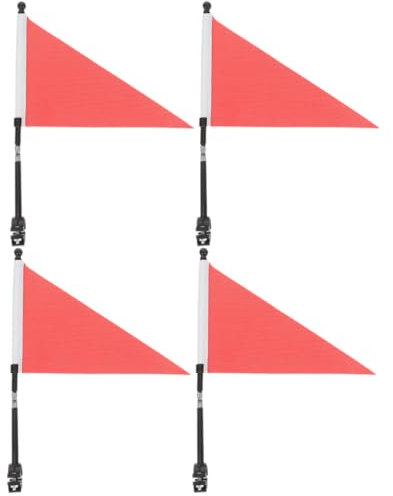 Kisangel Fahrradflagge Für Fahrrad 4er-pack Lenkerflaggen Robustes Material Einfache Installation Fahrradzubehör