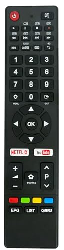 Ersetzte Fernbedienung Passend für Chiq TV U55E6000 U40E6000 U40G5SF U50G5S U43Q5T U49G6000 U50Q5T U55G6000 U55Q5T U65Q5T UHD50E6000ISN U58G5500 U65G5500 L32G4000