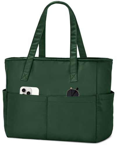 oscaurt Handtasche Damen Wasserdicht Laptop-Tragetasche Tote Bag Groß Einkaufstasche Arbeitstasche Damen Schultasche Faltbar Strandtasche mit Reißverschluss