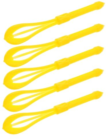 Healeved 5stücke Farbrührstäbchen für Haarfarbe Mischer für Farbcreme Rührstab für Haarfarbencreme Handrührbesen für Friseursalons Haarmischwerkzeug für Blondierung und Strähnchen zu Hause