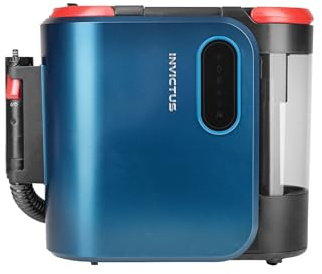 Genius Invictus F9 Lot de 16 nettoyeurs textiles avec forte puissance, 4 modes, écran tactile LED, double système de réservoir 1,6 l et 1,3 l, lot de brosses