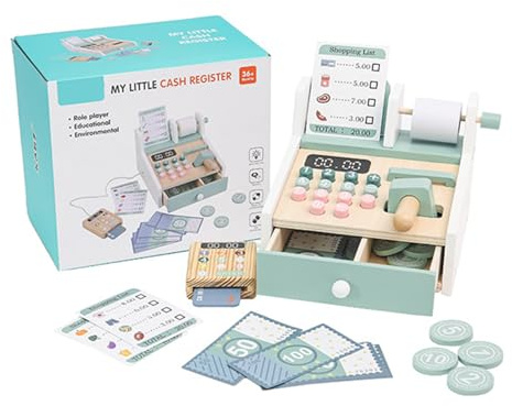 YUNNIAN Kinderkassierer Tun Sich So Tat Play Shopping Toy Set Supermarkt Registrierkasse Mit Scannerrechner Registrierkasse