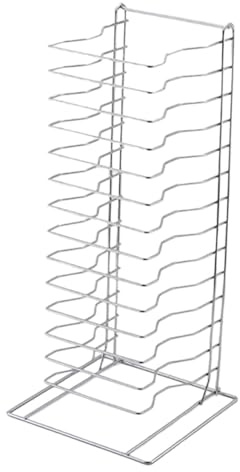 F Fityle Supporto per teglia impilabile per pizza scomparti, per feste ed eventi, robusto design multiuso con ventilazione, 30,5 x 30,5 x 68,6 cm.