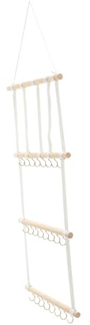Uonlytech Organizador Colgante para Accesorios de Cabello Niña, Soporte para Moños y Pinzas, Correa de Tela 38 Cm, Almacenamiento Pared, Adecuado para Habitaciones Infantiles