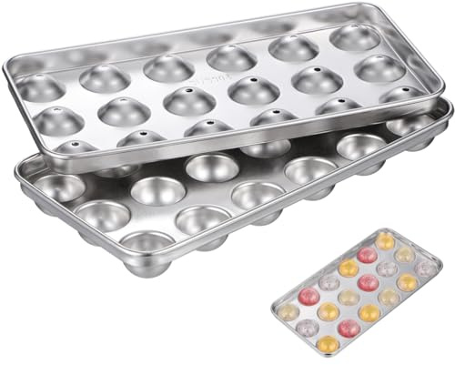 Toyvian Moule à Glaçons Inox avec Couvercle Bac Empilable pour Glaçons Ronds Glace DIY pour Boissons et Desserts Facile à Nettoyer Usage Domestique