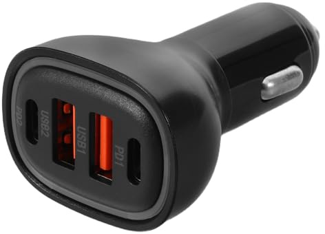 Toddmomy 100w Cargador de Coche USB de Adaptador Divisor de Corriente para Coche Puertos para Carga Rápida de Dispositivos Electrónicos