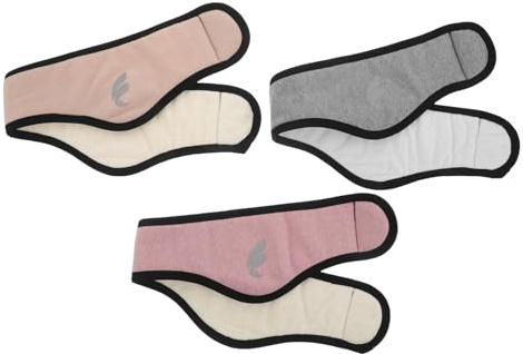HONITANO Cuffie Antirumore per Dormire 3 Pezzi in Cotone Regolabili Paraorecchie Morbide per Adulti Fascia Antirumore per Sonno Viaggi e Relax Copriorecchie Isolanti per Riduzione