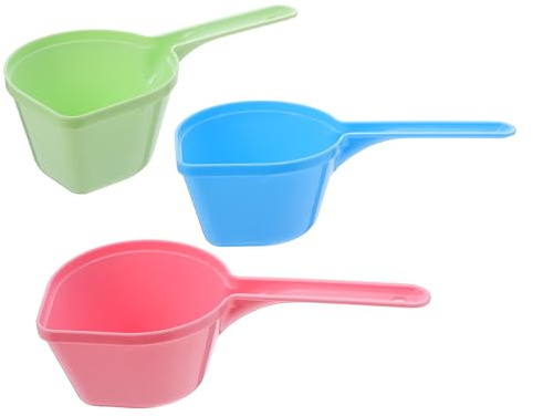 GARVALON Lot de 3 Cuillères Doseuses en Plastique pour Aliments pour Animaux Cuillère pour Croquettes Sèches et Humides Dosette Précise pour Chiens Chats et Lapins Accessoire