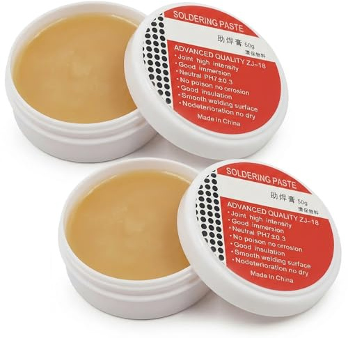 2 Pcs Lötfett Flussmittel Löten 50 G Lötpaste Flussmittel Lötflussmittel Soldering Flux Solder Paste Kolophonium Löten Solder Flux Soldering Paste Sicher Umweltfreundlich Hervorragende Schweißleistung