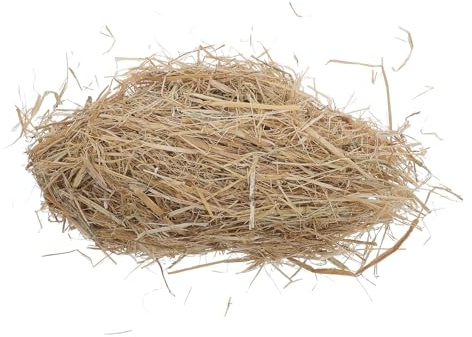 Sosoport Paja Natural para Cama de Mascotas 1 Kg, Heno Seco Suave y Limpio para Conejos, Gallinas y Gatos, Aislante Térmico para Refugios y Gallineros, Ropa de Cama para Animales Pequeños