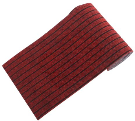 BCOATH Losetas de Alfombra Autoadhesivas Antideslizantes para Interiores, Color Rojo, Fibra de Polipropileno, Cortables para Sala de Estar y Pasillos Modernos