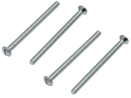 M3.5 x 50mm LONG ELECTRICAL MACHINE SCREWS FOR LIGHT SWITCH PLUG SOCKET - 4