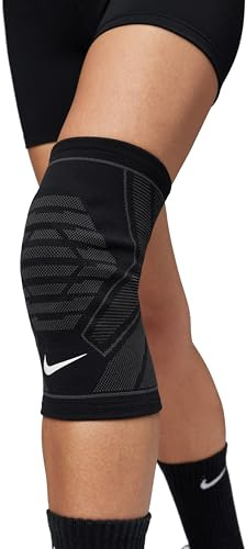 Nike Pro Knit Knee Sleeve Kniebandage Kompression Training Fitness Stabilisierung, Black/Anthracite/White, M